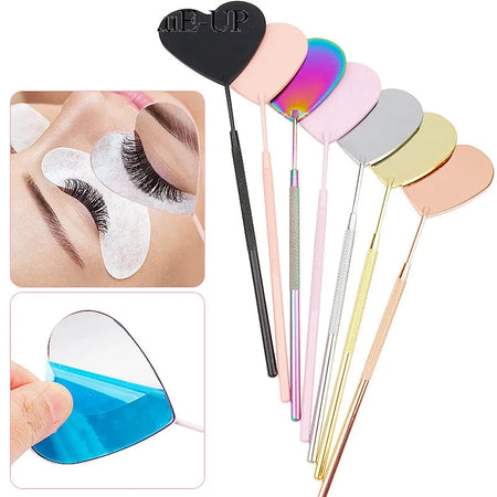 1pcs Heart Shape Eyelash Mirror