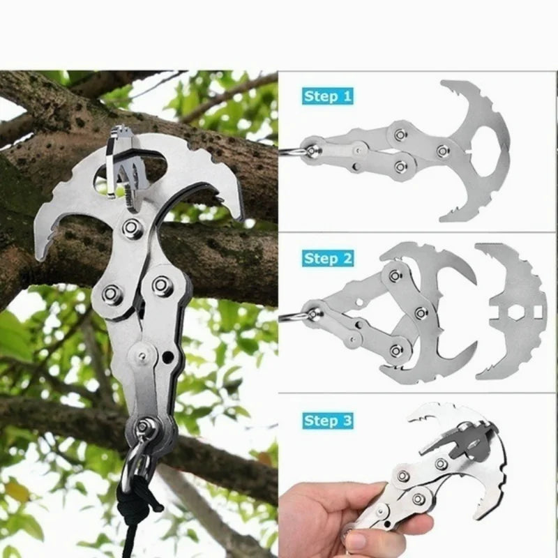 Stainless Steel Folding Grappling Hook